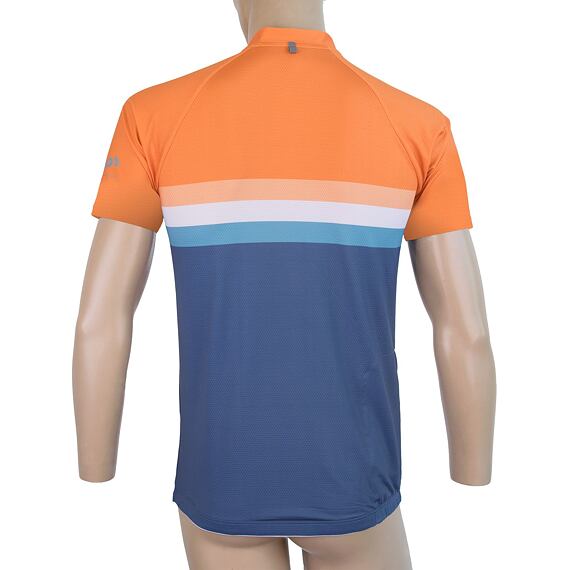 SENSOR CYKLO SUMMER STRIPE MEN JERSEY SS BLU/ORG
