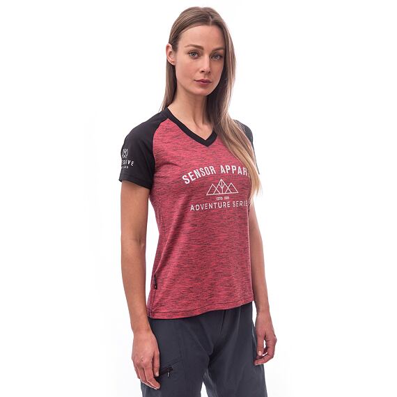 SENSOR CYKLO CHARGER WOM LOOSE JERSEY SS pink/black