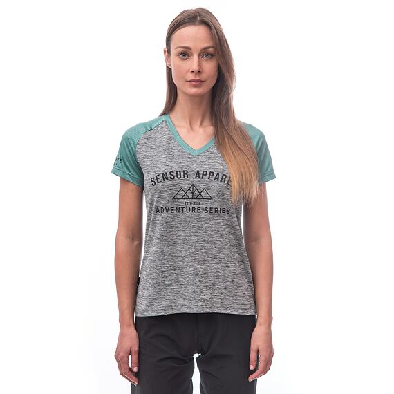 SENSOR CYKLO CHARGER WOM LOOSE JERSEY SS grey/mint