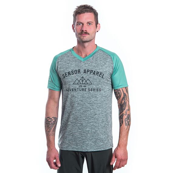 SENSOR CYKLO CHARGER MEN JERSEY SS grey/mint