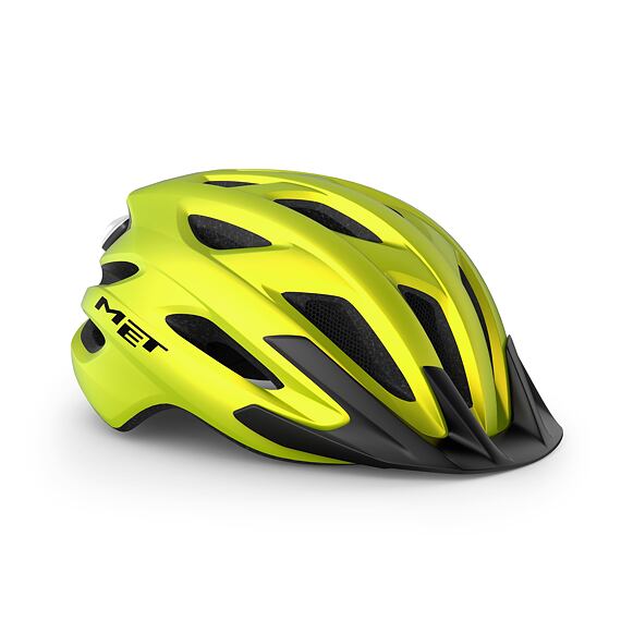 MET helmet CROSSOVER METALIC YELW LIME -52/59