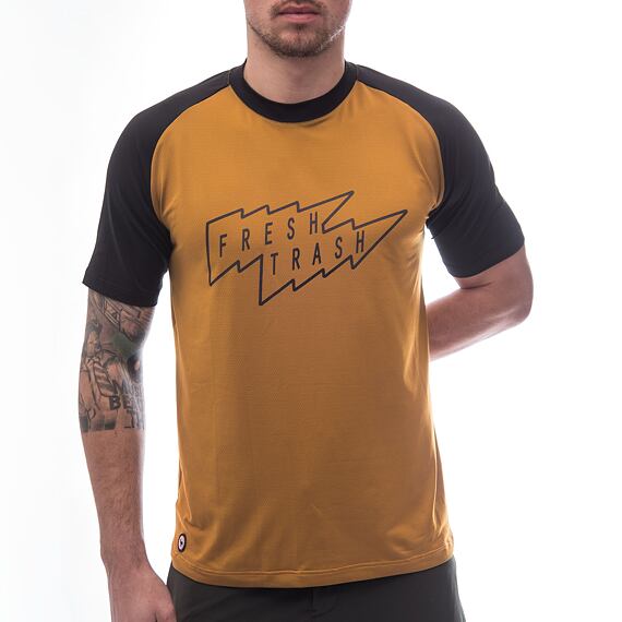 FT MEN'S HORIZON SHORT SLEEVE TEE GOLDEN/BLACK