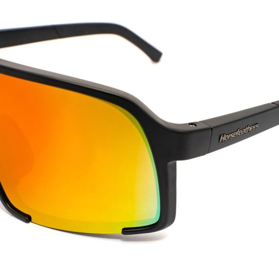 HORSEFEATHERS glasses MAGNUM matt black/mirror red