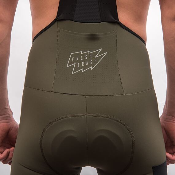 FT MEN'S SIGNATURE BIB SHORTS EVO OLIVE GREEN