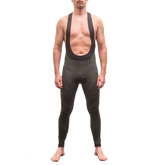 FT MEN'S SIGNATURE THERMO BIB PANTS OLIVE GREEN