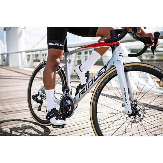 RIDLEY sox QSkin White Logo -L/XL