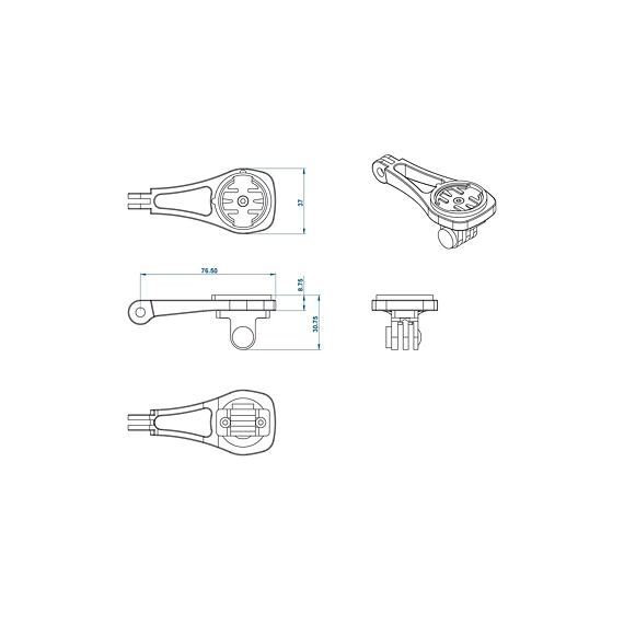 RITCHEY Computer Mount Garmin/Bryton/Wahoo/Go PRO