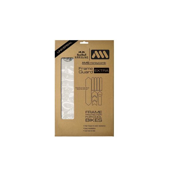 AMS Protective Decals - EXTRA - RedBull Hardline White