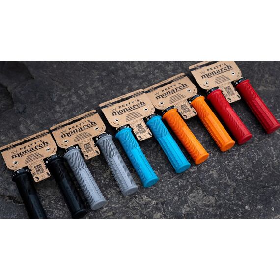 Peaty's Monarch Knurl Thin Turquoise Grips