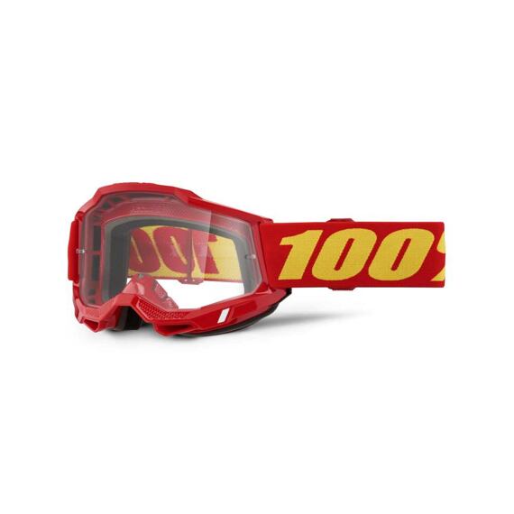 MX glasses 100% ACCURI 2 Red Clear Lens