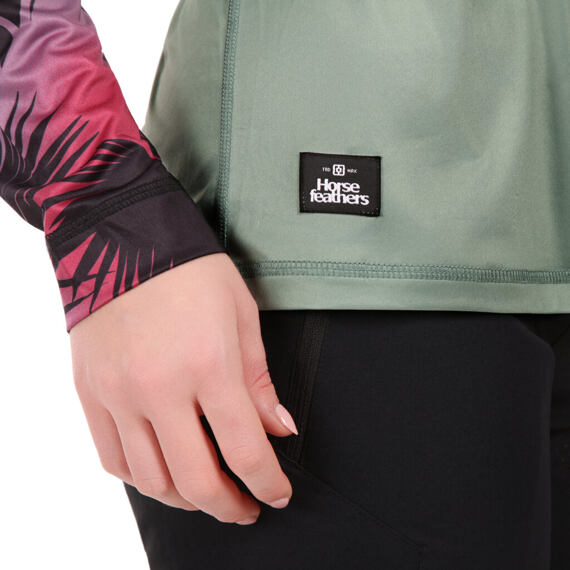 HORSEFEATHERS women's jersey long sleeve DECO iceberg green/hawaii