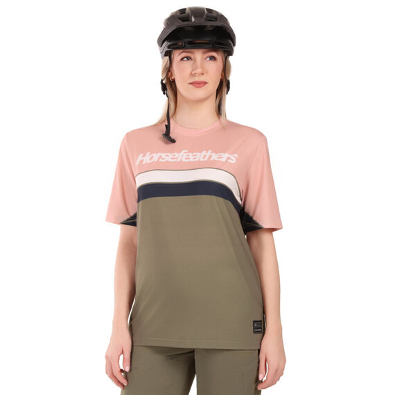HORSEFEATHERS women's jersey QUANTUM lotus/taupe