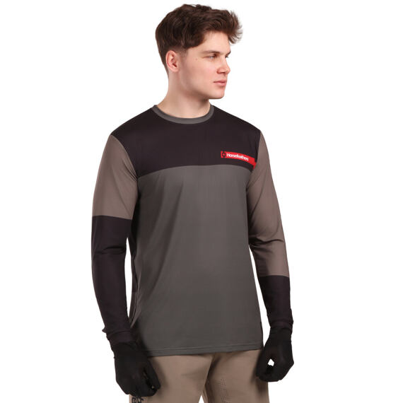 HORSEFEATHERS jersey QUANTUM LS chimera/walnut