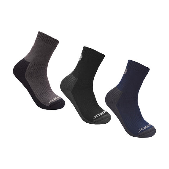 SENSOR SOX 3-PACK TREKING EVO black/grey/blue