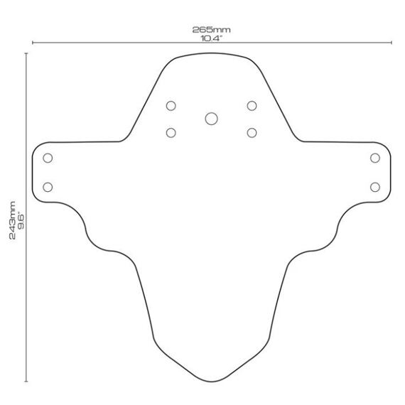 AMS Mud mudguard Hellgang White