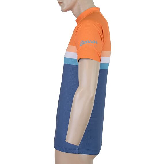 SENSOR CYKLO SUMMER STRIPE MEN JERSEY SS BLU/ORG