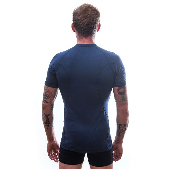 SENSOR MERINO DF MEN TEE SS DEEP BLU