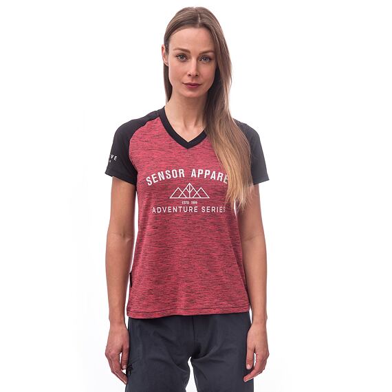 SENSOR CYKLO CHARGER WOM LOOSE JERSEY SS pink/black