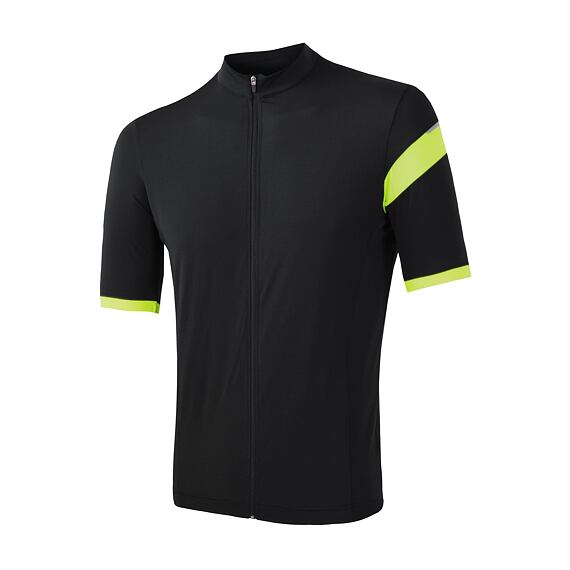 SENSOR CYKLO COOLMAX CLASSIC MEN JERSEY SS ZIP true black