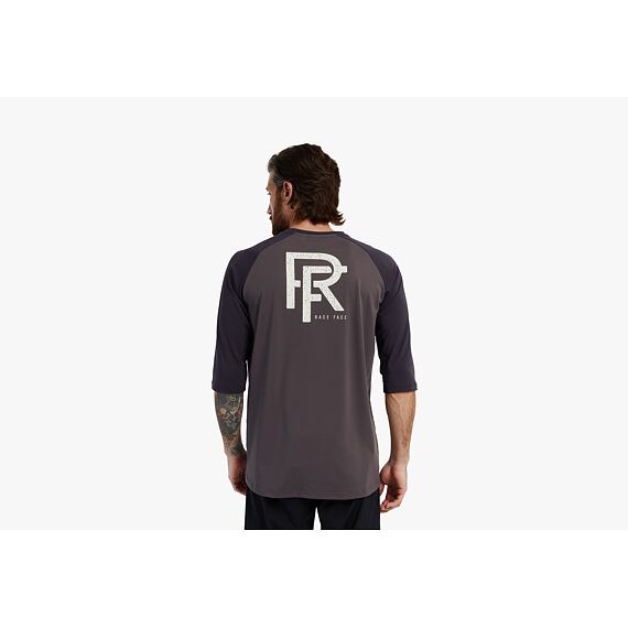 RACE FACE t-shirt 3/4 COMMIT Tech Top charcoal