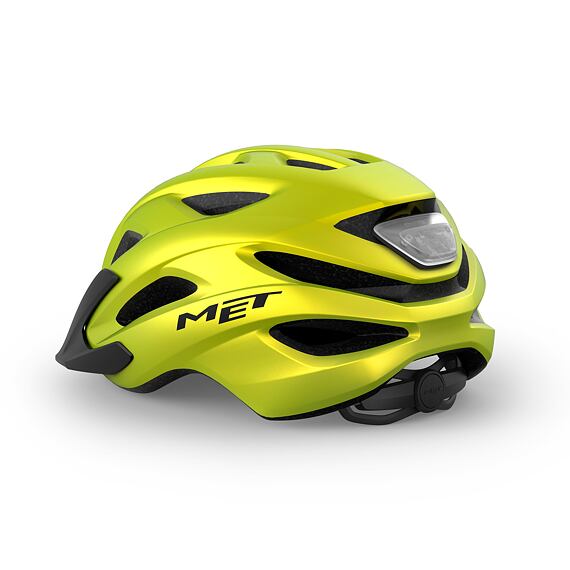 MET helmet CROSSOVER METALIC YELW LIME -52/59