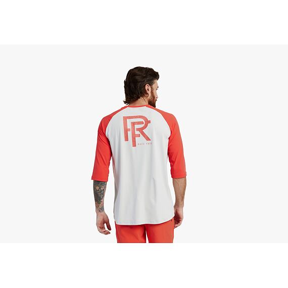 RACE FACE t-shirt 3/4 COMMIT Tech Top coral