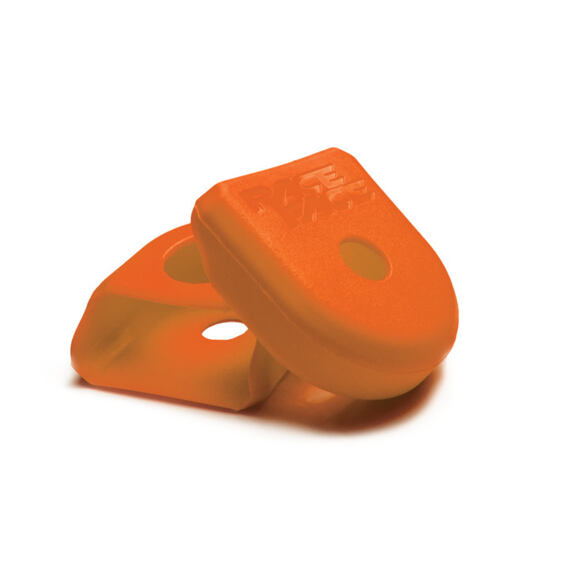 RACE FACE CRANK BOOT 2-pack, aluminium crank protector small orange