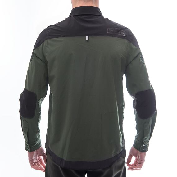 FT MEN'S RIDER LONG SLEEVE SHIRT OLIVE GREEN/BLACK