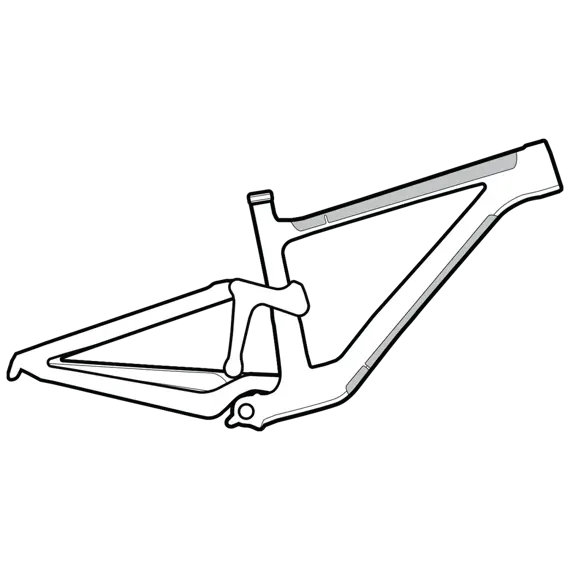 LIZARD SKINS frame protection Clear Protective Frame Wrap Large