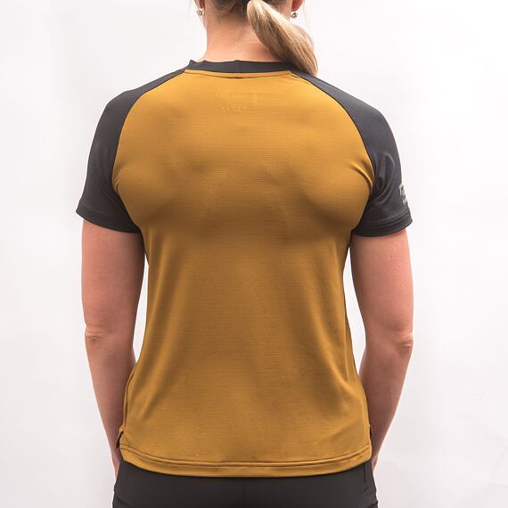 FT WOMEN'S HORIZON SHORT SLEEVE TEE GOLDEN/BLACK