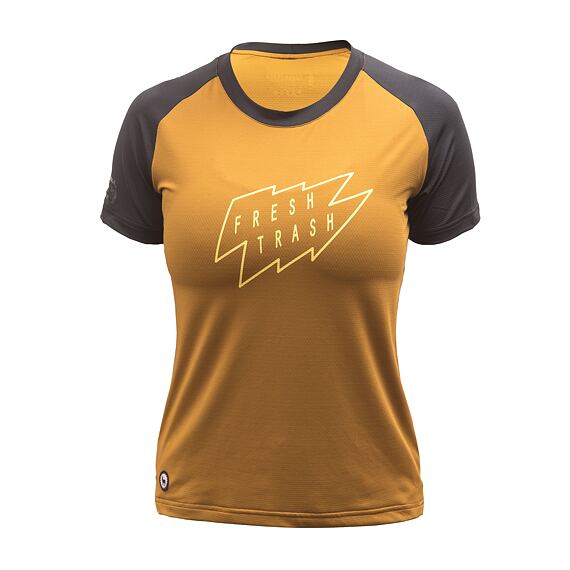 FT WOMEN'S HORIZON SHORT SLEEVE TEE GOLDEN/BLACK