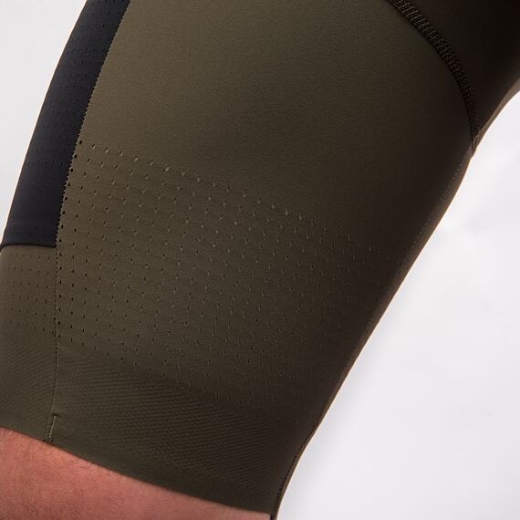 FT MEN'S SIGNATURE BIB SHORTS EVO OLIVE GREEN