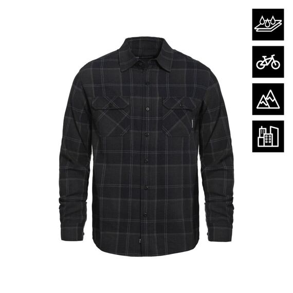 HORSEFEATHERS shirt DOUGH SHIRT anthracite