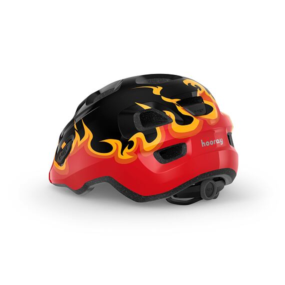 MET helmet HOORAY youth black flames -52/56