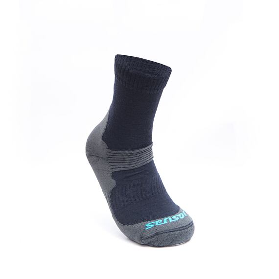 SENSOR EXPEDITION MERINO WOOL SOCKS GREY/BLUE
