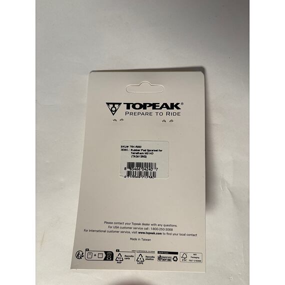 TOPEAK spare part - FRONT RUBBER PAD for Tetrarack M2 HD 2pcs
