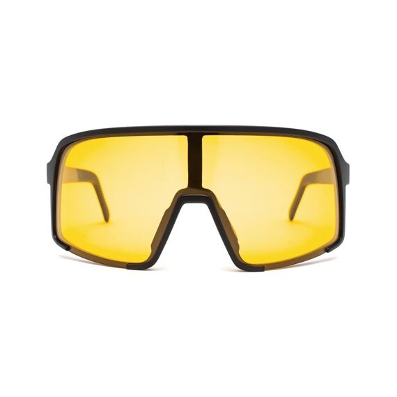 Horsefeathers Photochromic Cycling Glasses Magnum - matt black/yellow