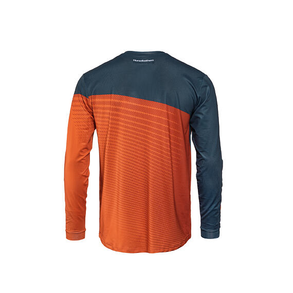 Horsefeathers Quantum Men's Long Sleeve Jersey Petrol/Burnt Orange