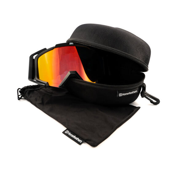 HORSEFEATHERS glasses PATRIOT black/mirror red