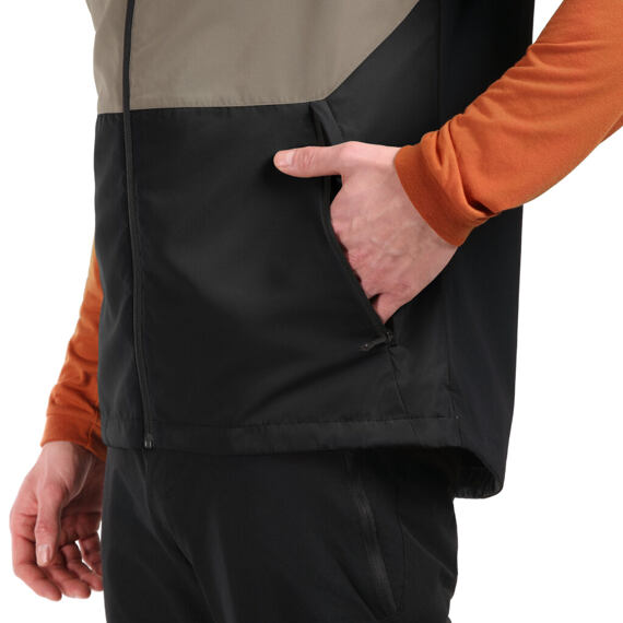 HORSEFEATHERS vest HILL taupe/black