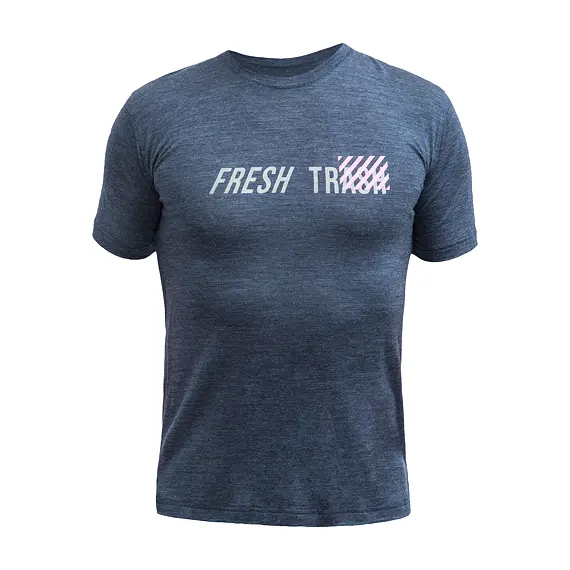 FT MEN'S MERINO TENCEL LOGO 2.0 TEE BLUE