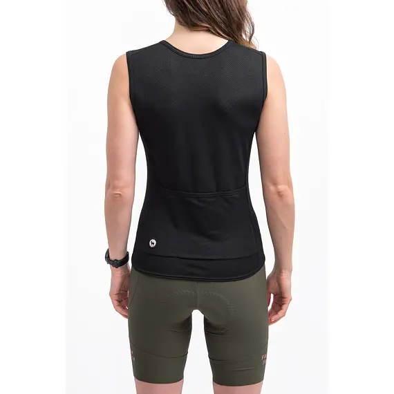 FT WOMEN'S CONVERT JERSEY NO SLEEVE TRUE BLACK