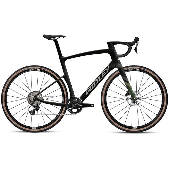 RIDLEY bike KANZO Fast GRX800 Black Metallic/Army Green/Silver