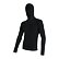 SENSOR MERINO DF MEN TEE LS WITH HOODIE BLK