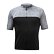 SENSOR CYKLO MOTION MEN JERSEY SS ZIP black/grey