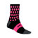 SENSOR SOCKS BLK/PINK DOTS